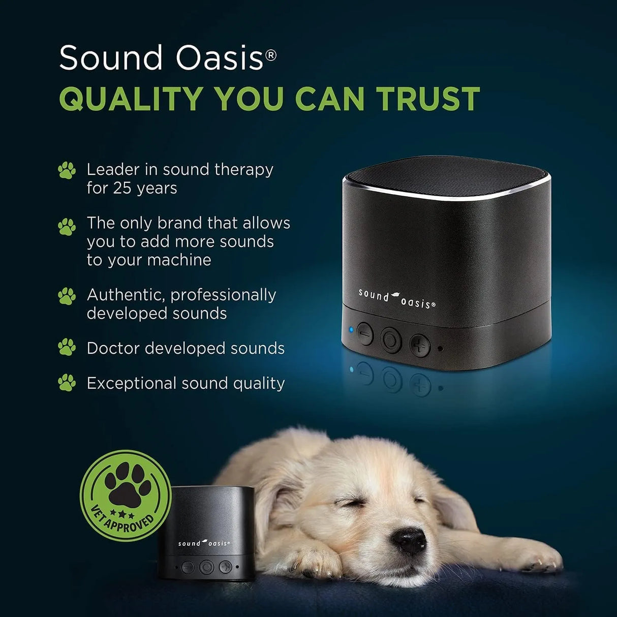 SOUND OASIS - Sound Oasis Pet Bluetooth Sound Machine - The Red Vitamin MX - Relajantes Para Perros - {{ shop.shopifyCountryName }}