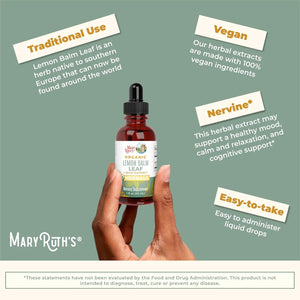 MARY RUTH ORGANICS - MaryRuth Organics Lemon Balm Leaf 30Ml. - The Red Vitamin MX - Suplementos Alimenticios - {{ shop.shopifyCountryName }}