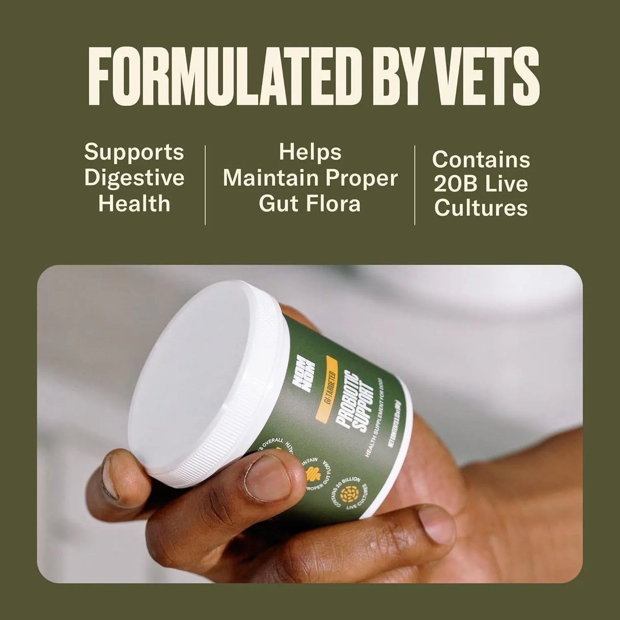 NOMNOMNOW - Nom Nom Dog GI-Targeted Probiotic Support 60Gr. - The Red Vitamin MX - Probióticos Para Perros - {{ shop.shopifyCountryName }}