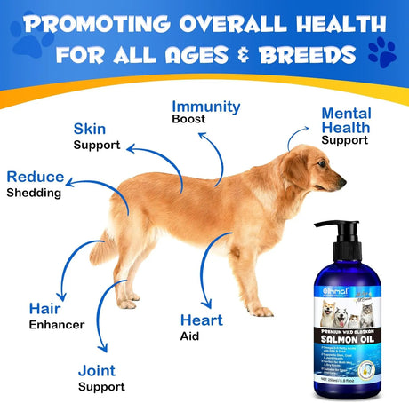 OIMMAL - Oimmal Alaskan Salmon Oil for Dogs & Cats 250Ml. - The Red Vitamin MX - Aceite De Pescado Para Perros - {{ shop.shopifyCountryName }}