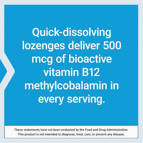 LIFE EXTENSION - Life Extension Vitamin B12 Methylcobalamin 500mcg 100 Tabletas - The Red Vitamin MX - Suplementos Alimenticios - {{ shop.shopifyCountryName }}