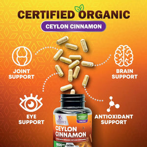 NATURE'S NUTRITION - Nature's Nutrition Pure Cinnamon 1800Mg. 120 Capsulas - The Red Vitamin MX - Suplementos Alimenticios - {{ shop.shopifyCountryName }}