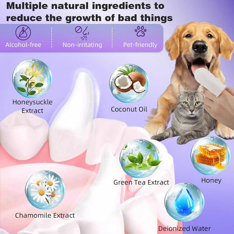 BOLYCEN - Bolycen Pet Dental Finger Wipes for Dogs & Cats Coconut 60 Toallitas - The Red Vitamin MX - Cuidado Dental Para Perros - {{ shop.shopifyCountryName }}