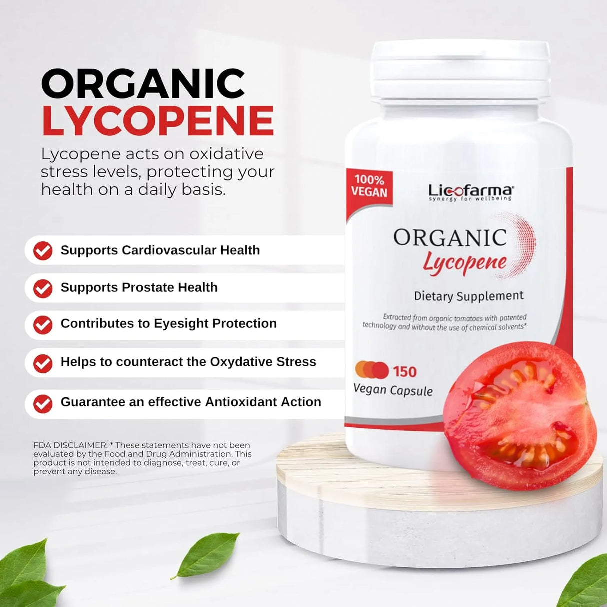 LICOFARMA - Licofarma Organic Lycopene 150 Capsulas - The Red Vitamin MX - Suplementos Alimenticios - {{ shop.shopifyCountryName }}