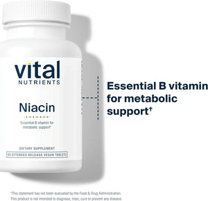 VITAL NUTRIENTS - Vital Nutrients Niacin 500Mg. 90 Tabletas - The Red Vitamin MX - Suplementos Alimenticios - {{ shop.shopifyCountryName }}