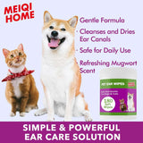 MEIQIHOME - MEIQIHOME Dog Ear Cleaner Wipes 180 Toallitas - The Red Vitamin MX - Cuidado Del Oído De Perros - {{ shop.shopifyCountryName }}