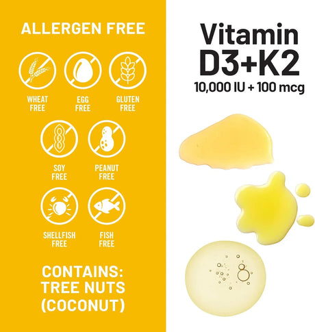 NATUREWISE - NatureWise Vitamin D3 10,000 IU Plus K2 30 Capsulas Blandas - The Red Vitamin MX - Suplementos Alimenticios - {{ shop.shopifyCountryName }}