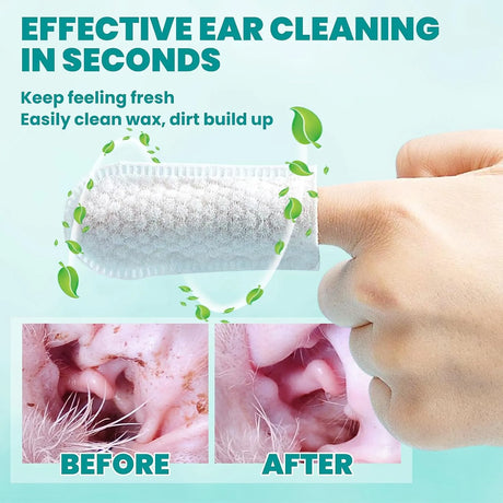 MEDUWEDU - MEDUWEDU Ear Cleaner Finger Wipes Coconut Scent 60 Toallitas 2 Pack - The Red Vitamin MX - Cuidado Del Oído De Perros - {{ shop.shopifyCountryName }}