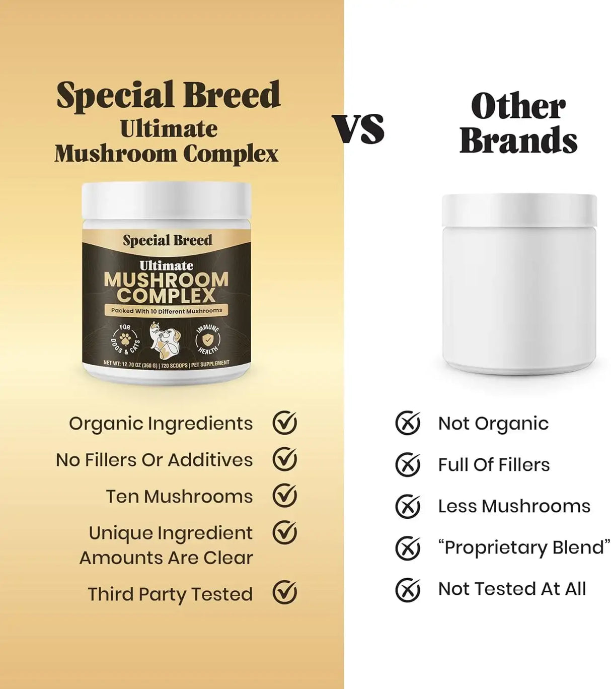 SPECIAL BREED - Special Breed Mushroom Powder for Dogs & Cats 720 Servicios 360Gr. - The Red Vitamin MX - Suplementos Herbales Para Perros - {{ shop.shopifyCountryName }}