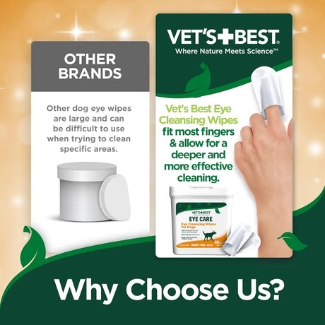VET'S BEST - Vet's Best Eye Cleansing Wipes 50 Toallitas - The Red Vitamin MX - Cuidado De Los Ojos De Los Perros - {{ shop.shopifyCountryName }}