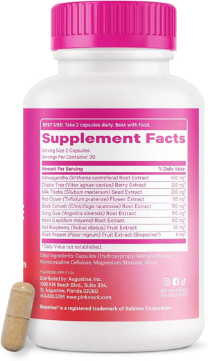 PINK STORK - Pink Stork Menopause Supplements for Women 60 Capsulas - The Red Vitamin MX - Suplementos Alimenticios - {{ shop.shopifyCountryName }}