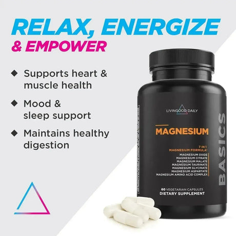 LIVINGOOD DAILY - Livingood Daily Magnesium 300Mg. 60 Capsulas - The Red Vitamin MX - Suplementos Alimenticios - {{ shop.shopifyCountryName }}