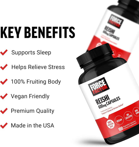 FORCE FACTOR - Force Factor Reishi Mushroom 600Mg. 100 Capsulas - The Red Vitamin MX - Suplementos Alimenticios - {{ shop.shopifyCountryName }}