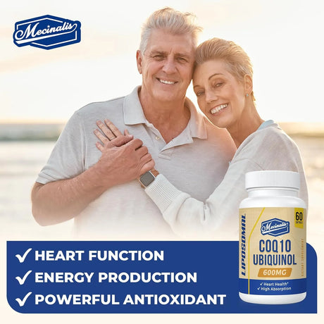MECINALIS - MECINALIS Liposomal CoQ10 Ubiquinol 600Mg. 60 Capsulas Blandas 2 Pack - The Red Vitamin MX - Suplementos Alimenticios - {{ shop.shopifyCountryName }}
