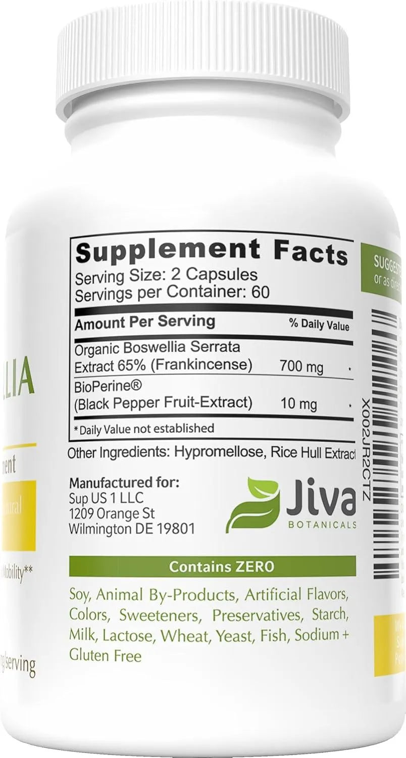 JIVA BOTANICALS - Jiva Botanicals Boswellia Extract 120 Capsulas - The Red Vitamin MX - Suplementos Alimenticios - {{ shop.shopifyCountryName }}