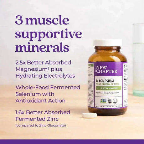 NEW CHAPTER - New Chapter Magnesium Selenium Zinc 30 Tabletas - The Red Vitamin MX - Suplementos Alimenticios - {{ shop.shopifyCountryName }}