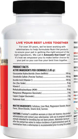 NUTRI-VET - Nutri-Vet Hip & Joint Chewable Dog Regular Strength 180 Tabletas Masticables - The Red Vitamin MX - Cuidado De Cadera Y Articulaciones Para Perros - {{ shop.shopifyCountryName }}