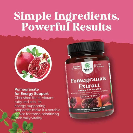 NATURES CRAFT - Natures Craft Advanced Antioxidant Superfood Pomegranate 180 Capsulas - The Red Vitamin MX - Suplementos Alimenticios - {{ shop.shopifyCountryName }}