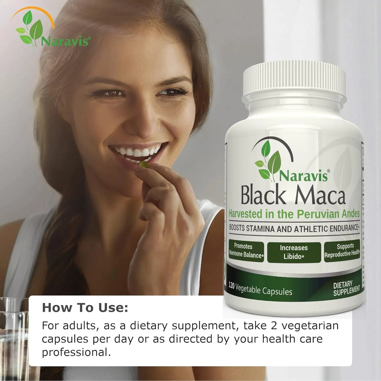 NARAVIS - Naravis Black Maca 1000Mg. 120 Capsulas - The Red Vitamin MX - Suplementos Alimenticios - {{ shop.shopifyCountryName }}