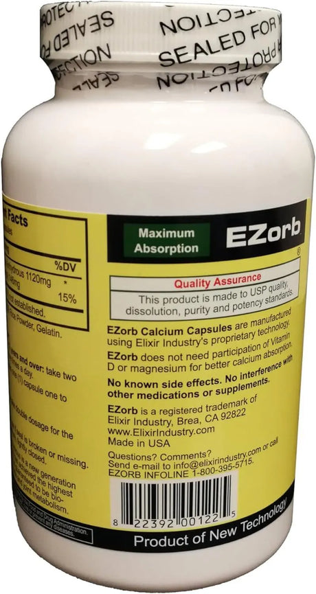 EZORB - EZorb Calcium Aspartate Anhydrous 180 Capsulas - The Red Vitamin MX - Suplementos Alimenticios - {{ shop.shopifyCountryName }}