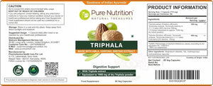 PURE NUTRITION - Pure Nutrition Triphala Extract 60 Capsulas - The Red Vitamin MX - Suplementos Alimenticios - {{ shop.shopifyCountryName }}