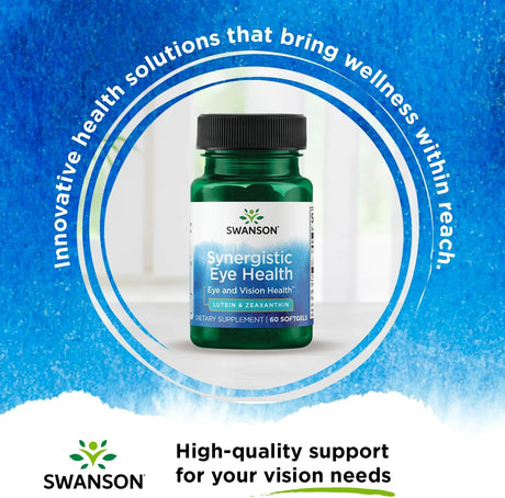 SWANSON - Swanson Synergistic Eye Health Lutein and Zeaxanthin 60 Capsulas Blandas - The Red Vitamin MX - Suplementos Alimenticios - {{ shop.shopifyCountryName }}