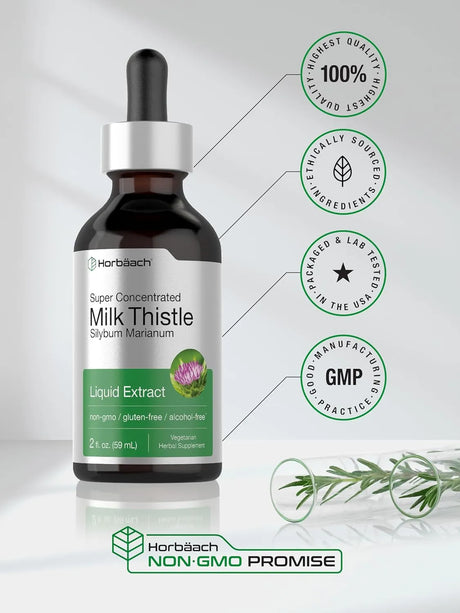 HORBAACH - Horbaach Milk Thistle Extract Liquid 2 Fl.Oz. - The Red Vitamin MX - Suplementos Alimenticios - {{ shop.shopifyCountryName }}