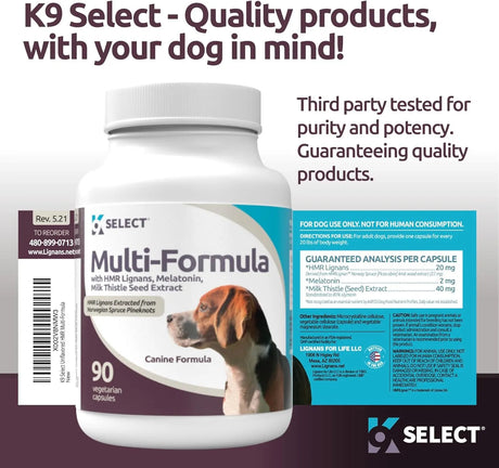 K9 SELECT - K9 Select Multi-Formula Dog Vitamins for Medium Dogs Unflavored 90 Capsulas - The Red Vitamin MX - Multivitamínicos Para Perros - {{ shop.shopifyCountryName }}