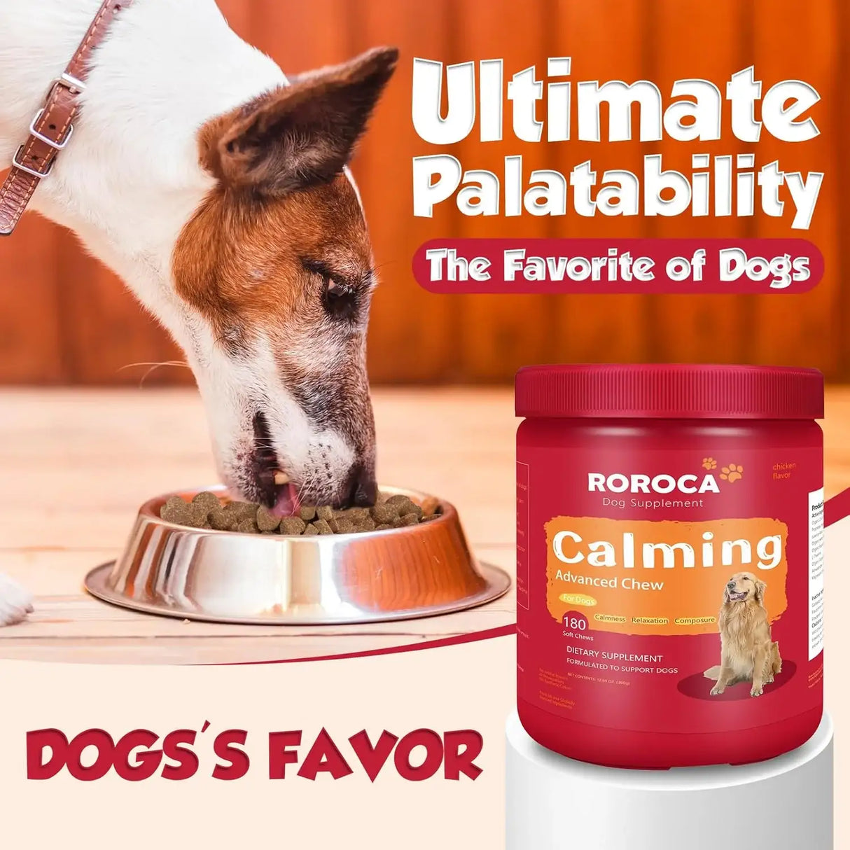 ROROCA Dog Calming Chews 180 Masticables