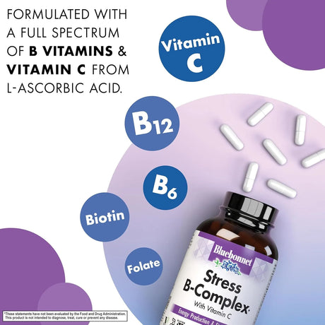 BLUEBONNET NUTRITION - Bluebonnet Nutrition Stress Relief B Complex 100 Capsulas - The Red Vitamin MX - Suplementos Alimenticios - {{ shop.shopifyCountryName }}