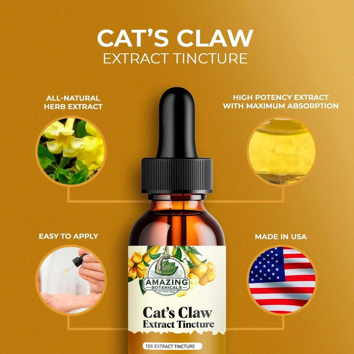 AMAZING BOTANICALS - Amazing Botanicals Cat’s Claw Tincture 30Ml. - The Red Vitamin MX - Suplementos Alimenticios - {{ shop.shopifyCountryName }}