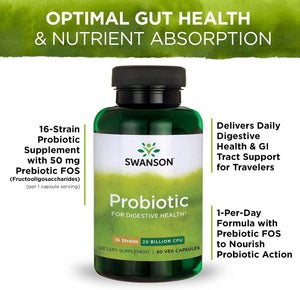 SWANSON - Swanson Probiotic 20 Billion CFU 60 Capsulas 2 Pack - The Red Vitamin MX - Suplementos Alimenticios - {{ shop.shopifyCountryName }}