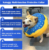 Katoggy Inflatable Dog Collar YELLOW BLUE EXTRA LARGE