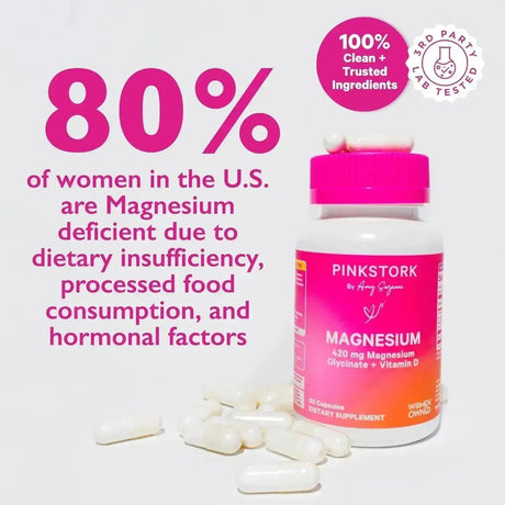 PINK STORK - Pink Stork Magnesium Glycinate with Vitamin D 60 Capsulas - The Red Vitamin MX - Suplementos Alimenticios - {{ shop.shopifyCountryName }}