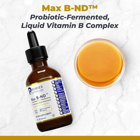 PREMIER RESEARCH LABS - Premier Research Labs: Max B-ND Liquid Vitamin B-Complex 2 Fl.Oz. - The Red Vitamin MX - Suplementos Alimenticios - {{ shop.shopifyCountryName }}