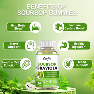 Catfit Soursop Graviola Gummies 60 Gomitas