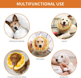 IEUUMLER Inflatable Recovery Dog Collar ORANGE MEDIUM+ Neck:11''-14''