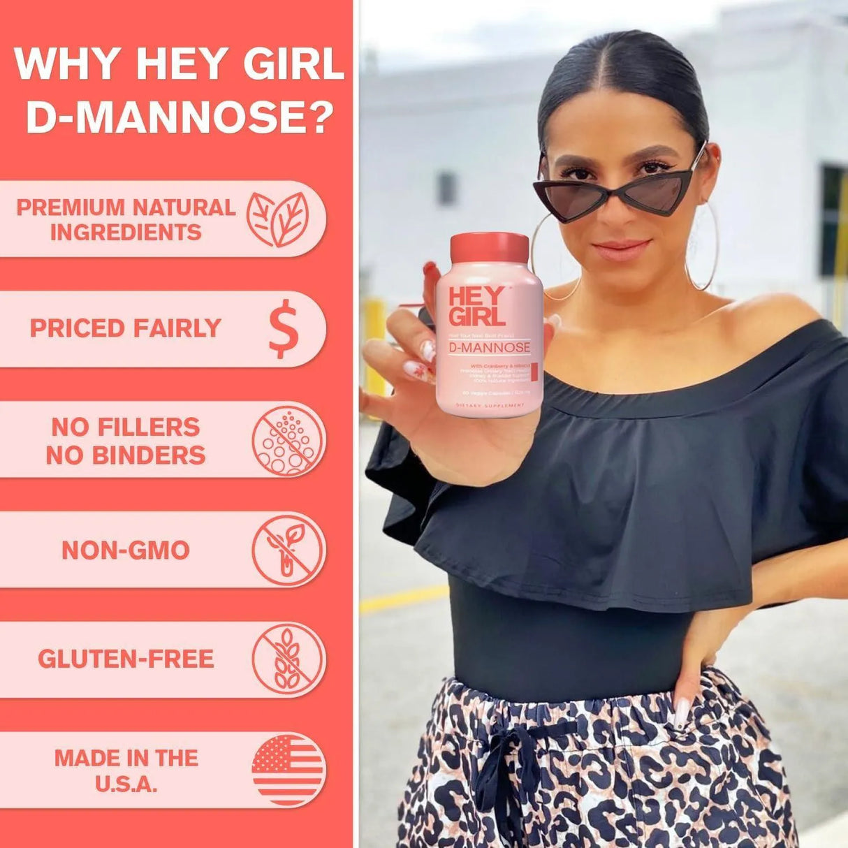 HEY GIRL NUTRITION - Hey Girl Nutrition D Mannose 60 Capsulas - The Red Vitamin MX - Suplementos Alimenticios - {{ shop.shopifyCountryName }}