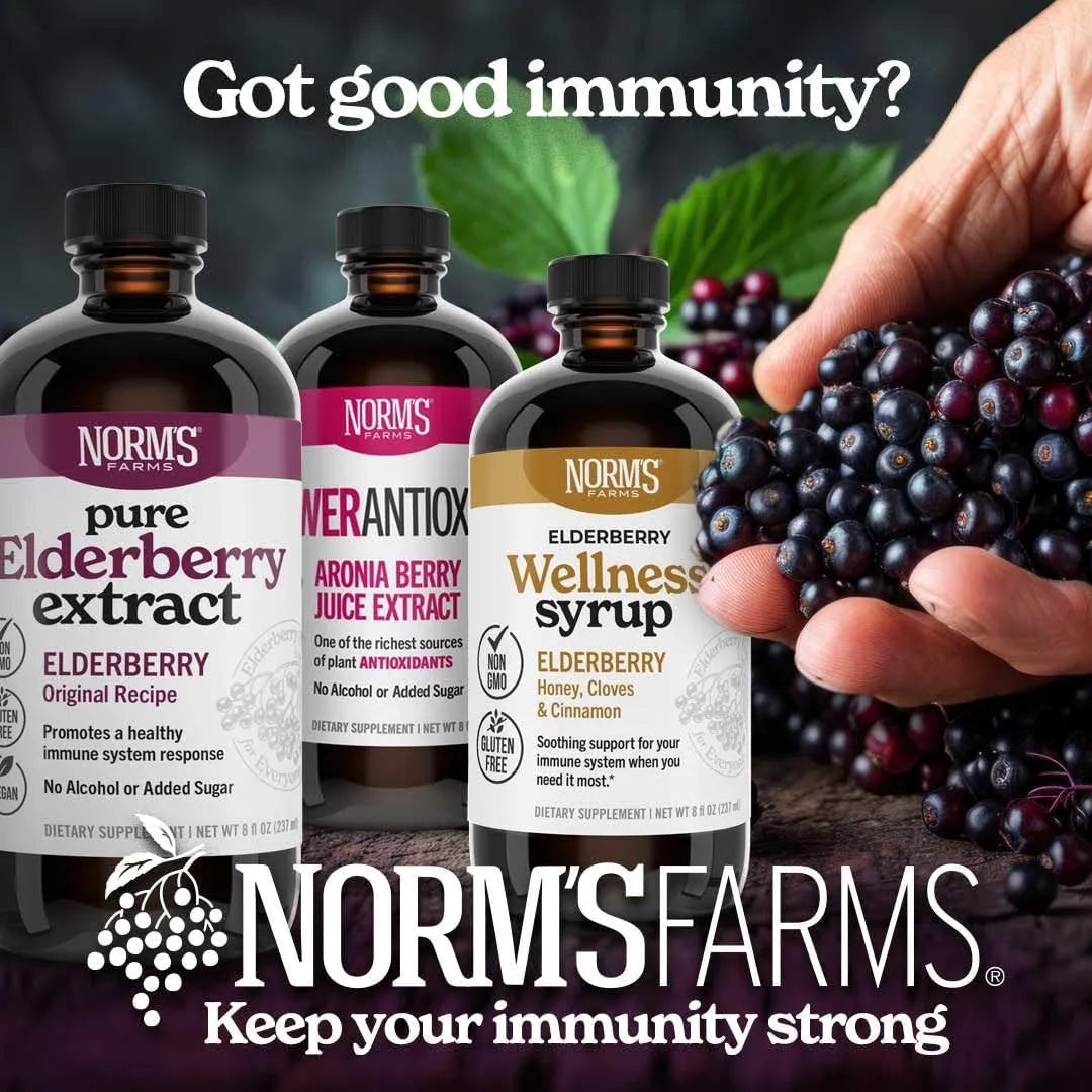 NORM'S FARMS - Norm's Farms American Elderberry Extract 237Ml. - The Red Vitamin MX - Suplementos Alimenticios - {{ shop.shopifyCountryName }}