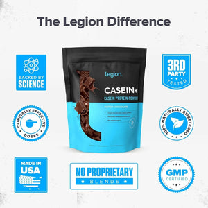 LEGION - LEGION Casein+ Casein Protein Powder Dutch Chocolate 800Gr. - The Red Vitamin MX - Suplementos Alimenticios - {{ shop.shopifyCountryName }}