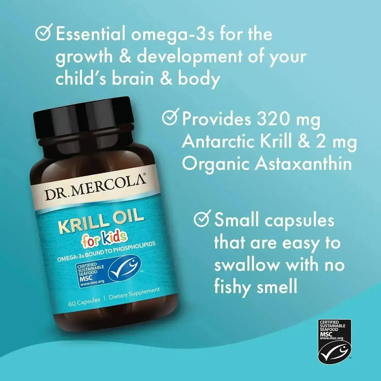 DR MERCOLA - Dr. Mercola Krill Oil for Kids 60 Capsulas - The Red Vitamin MX - Suplementos Alimenticios - {{ shop.shopifyCountryName }}