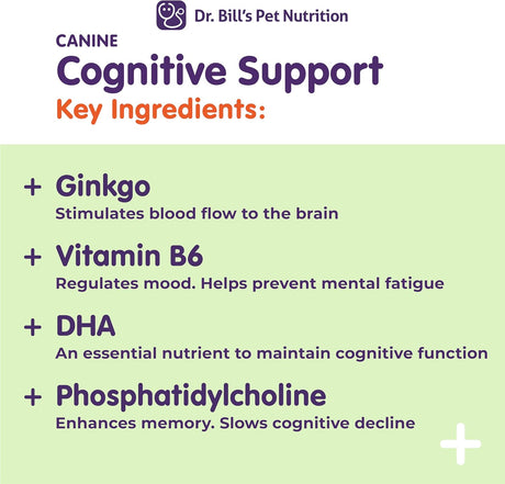 DR. BILL'S - Dr. Bill’s Canine Cognitive Support 180Gr. - The Red Vitamin MX - Suplementos Herbales Para Perros - {{ shop.shopifyCountryName }}