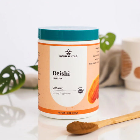 NATURE RESTORE - Nature Restore Certified Organic Reishi Mushroom Powder 283Gr. - The Red Vitamin MX - Suplementos Alimenticios - {{ shop.shopifyCountryName }}