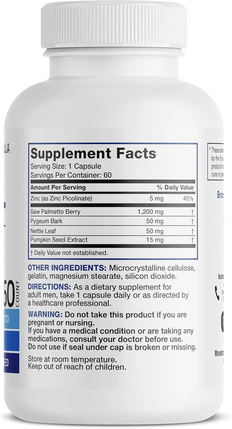 BRONSON - Bronson Prostate Health Support 60 Capsulas - The Red Vitamin MX - Suplementos Alimenticios - {{ shop.shopifyCountryName }}