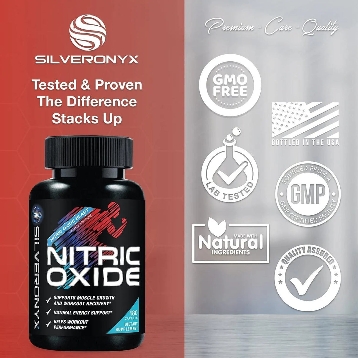 SILVERONYX - SILVERONYX Extra Strength Nitric Oxide 180 Capsulas - The Red Vitamin MX - Suplementos Alimenticios - {{ shop.shopifyCountryName }}