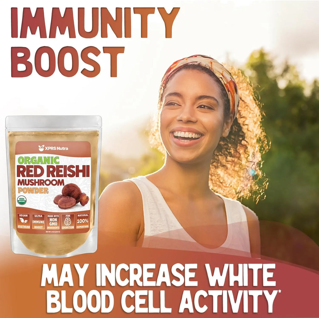 XPRS NUTRA - XPRS Nutra Organic Red Reishi Mushroom Powder 453Gr. - The Red Vitamin MX - Suplementos Alimenticios - {{ shop.shopifyCountryName }}