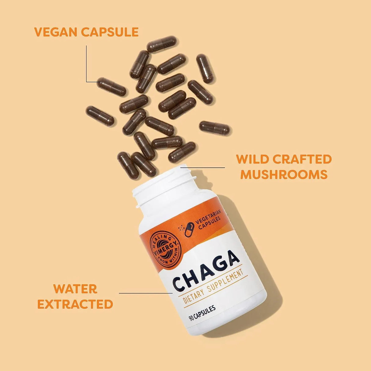 VIMERGY - Vimergy Chaga Mushroom 90 Capsulas - The Red Vitamin MX - Suplementos Alimenticios - {{ shop.shopifyCountryName }}