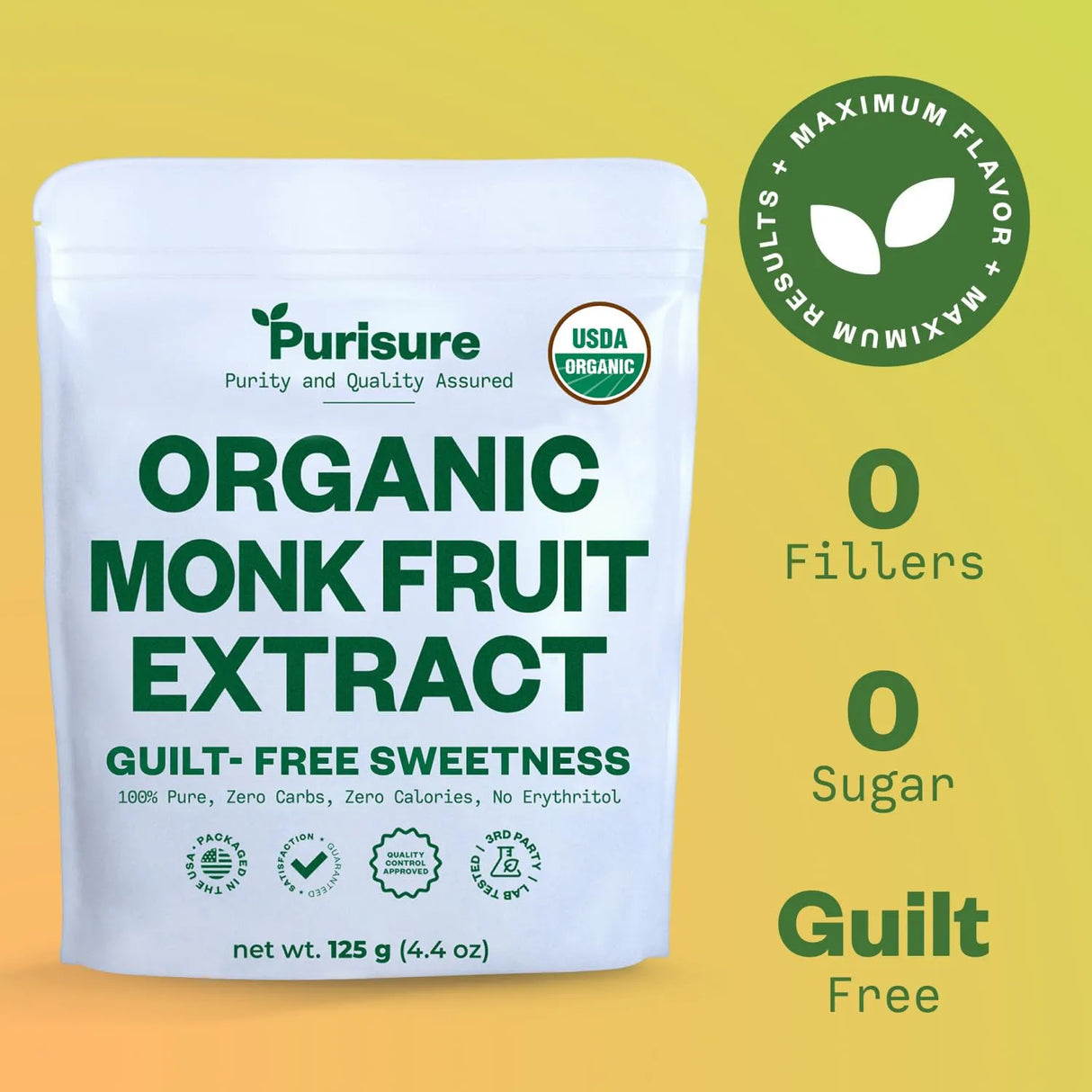 PURISURE - Purisure Organic Monk Fruit Extract 125Gr. - The Red Vitamin MX - Suplementos Alimenticios - {{ shop.shopifyCountryName }}