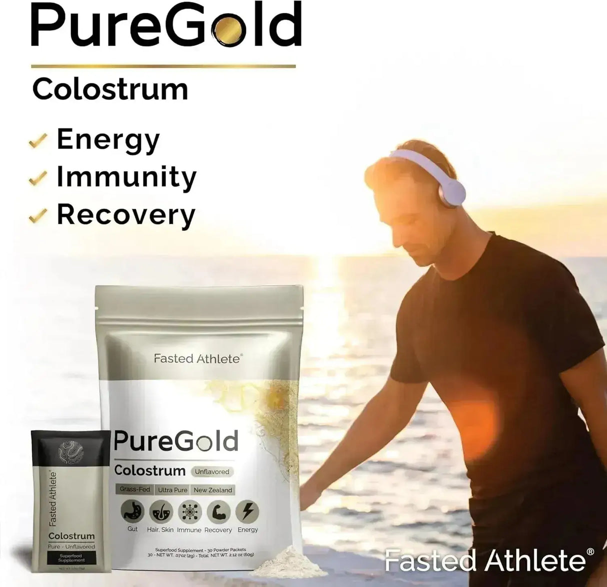 PUREGOLD - PureGold Colostrum Powder Unflavored 30 Paquetes - The Red Vitamin MX - Suplementos Alimenticios - {{ shop.shopifyCountryName }}