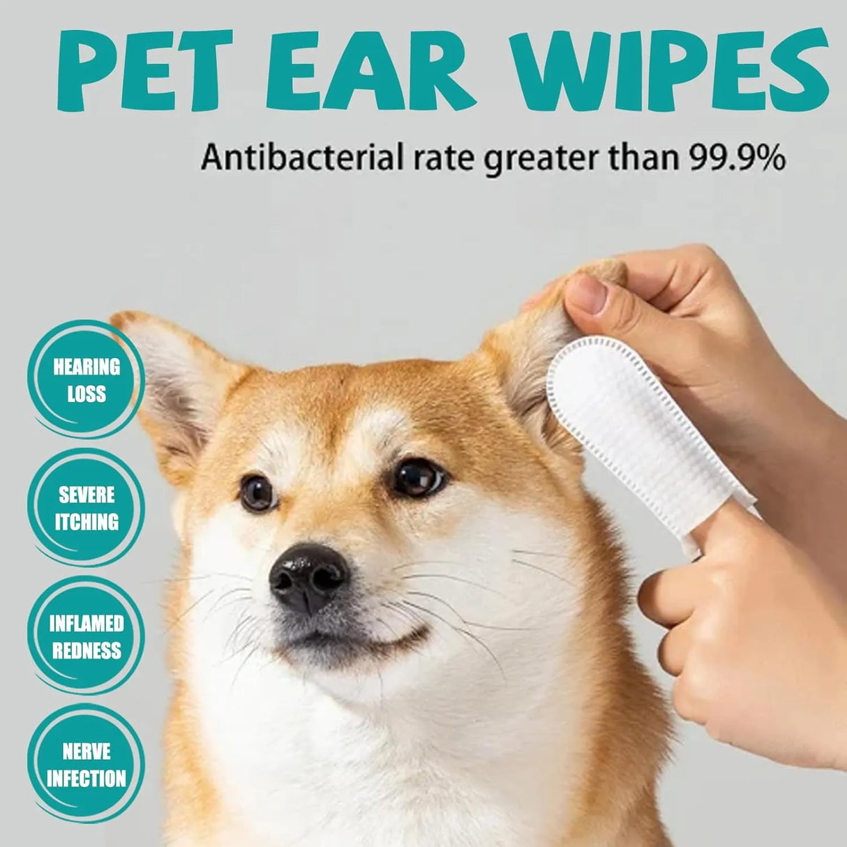 VONDER - VONDER Ear Cleaner Finger Wipes for Dogs & Cats 50 Toallitas - The Red Vitamin MX - Cuidado Del Oído De Perros - {{ shop.shopifyCountryName }}
